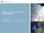 Blurring Tactics in Interfirm Relationships