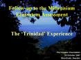 Followup to the Millennium Ecosystem Assessment The Trinidad Experience PowerPoint PPT Presentation
