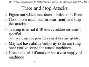 Trace and Stop Attacks