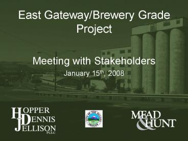 East GatewayBrewery Grade Project