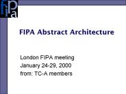 FIPA Abstract Architecture