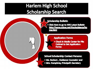 Harlem High School Scholarship Search