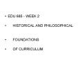 EDU 685 WEEK 2 PowerPoint PPT Presentation