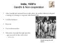 India, 1930s: Gandhi PowerPoint PPT Presentation