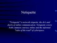 Netiquette