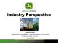 Industry Perspective PowerPoint PPT Presentation