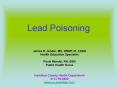 Lead Poisoning PowerPoint PPT Presentation