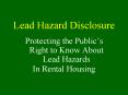 Lead Hazard Disclosure PowerPoint PPT Presentation
