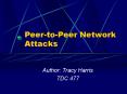 PeertoPeer Network Attacks PowerPoint PPT Presentation
