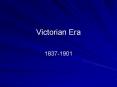 Victorian Era PowerPoint PPT Presentation