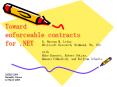 Toward enforceable contracts for 'NET PowerPoint PPT Presentation