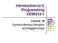 Introduction to C Programming CE003121 PowerPoint PPT Presentation