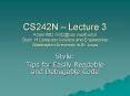 CS242N Lecture 3 Adam Mitz mitzcse'wustl'edu Dept' of Computer Science and Engineering Washington Un PowerPoint PPT Presentation
