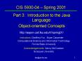 CIS 593004 Spring 2001 PowerPoint PPT Presentation