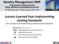 Lessons Learned from Implementing Existing Standards Dos and Don'ts for Implementing Authentication PowerPoint PPT Presentation
