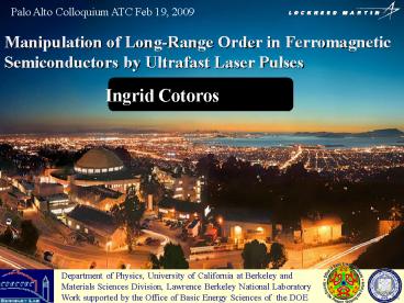 Department of Physics, University of California at Berkeley and