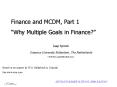 Finance and MCDM, Part 1 PowerPoint PPT Presentation