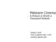 Malware Cinema A Picture is Worth a Thousand Packets PowerPoint PPT Presentation