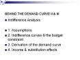 BEHIND THE DEMAND CURVE II PowerPoint PPT Presentation