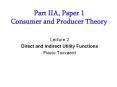 Part IIA, Paper 1 Consumer and Producer Theory PowerPoint PPT Presentation