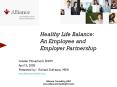 Healthy Life Balance: PowerPoint PPT Presentation