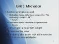 Unit 3: Motivation PowerPoint PPT Presentation
