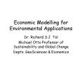 Economic Modelling for Environmental Applications PowerPoint PPT Presentation