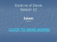 Doctrine of Devils Session 12 PowerPoint PPT Presentation