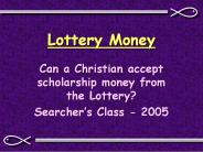 Lottery Money