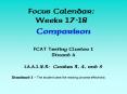 Focus Calendar: Weeks 1718 PowerPoint PPT Presentation