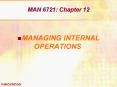 MAN 6721: Chapter 12 PowerPoint PPT Presentation