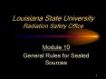 Louisiana State University Radiation Safety Office PowerPoint PPT Presentation