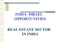 INDIA ISRAEL OPPORTUNITIES PowerPoint PPT Presentation