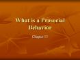 What is a Prosocial Behavior PowerPoint PPT Presentation