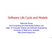 Software Life Cycle and Models