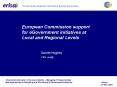European Commission support for eGovernment initiatives at Local and Regional Levels PowerPoint PPT Presentation