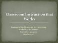 Marzanos Top Strategies for Increasing Student Achievement PowerPoint PPT Presentation