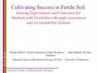 Cultivating Success in Fertile Soil