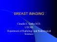 BREAST IMAGING PowerPoint PPT Presentation
