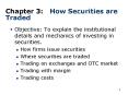 Chapter 3: How Securities are Traded PowerPoint PPT Presentation
