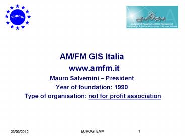 AM/FM GIS Italia