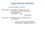 Large Intestine Disorders