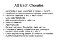 AS Bach Chorales PowerPoint PPT Presentation