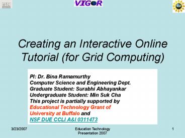 presentation player overlay
