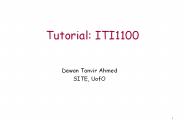 Tutorial: ITI1100