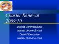 District Commissioner PowerPoint PPT Presentation