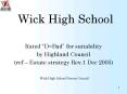 Wick High School PowerPoint PPT Presentation