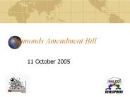 Diamonds Amendment Bill