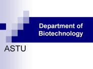 Department of Biotechnology