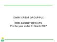 DAIRY CREST GROUP PLC PowerPoint PPT Presentation